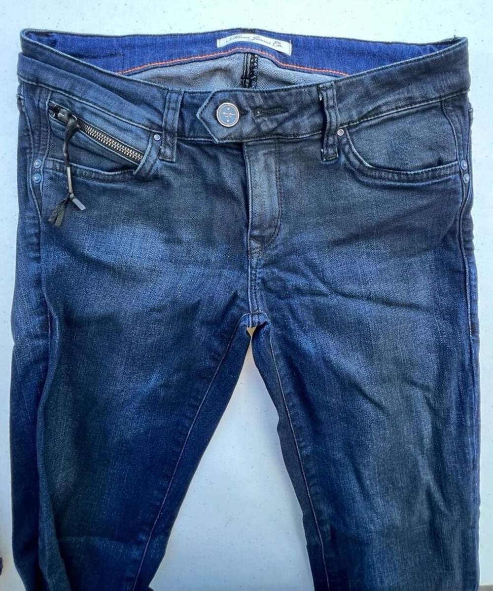 Mavi Scarlett Women's Dark Wash Zip-Detail Skinny Jeans Size 30/32